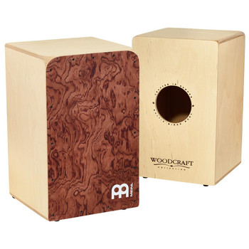 Meinl Birch Woodcraft Snare Cajon, Quilted Eucalyptus Meinl Birch Woodcraft Snare Cajon, Quilted Eucalyptus