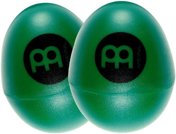 Set of Two Plastic Egg Shakers, Green Set of Two Plastic Egg Shakers, Green