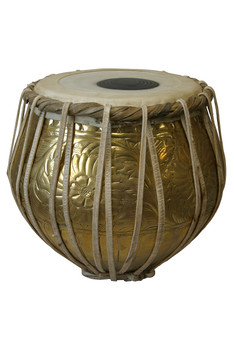banjira Pro Embossed Brass Bayan Tabla - Bayan Only * Blemished banjira Pro Embossed Brass Bayan Tabla - Bayan Only * Blemished