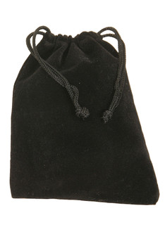 Mid-East Velvet Drawstring Bag for Finger Cymbals 4"x5.5" - Black Mid-East Velvet Drawstring Bag for Finger Cymbals 4"x5.5" - Black