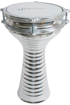Mid-East Zebra Aluminum Doumbek 6.5"x12" Mid-East Zebra Aluminum Doumbek 6.5"x12"