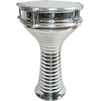 Mid-East Zebra Aluminum Doumbek w/ Internal Jingles 7.5"x13" Mid-East Zebra Aluminum Doumbek w/ Internal Jingles 7.5"x13"