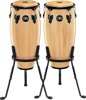 Meinl Headliner Wood Congas 10 in. & 11 in. Set, Incl. Basket Stands Natural Meinl Headliner Wood Congas 10 in. & 11 in. Set, Incl. Basket Stands Natural