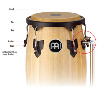 Meinl Percussion Bracket for HDSTAND Meinl Double Conga Stand Meinl Percussion Bracket for HDSTAND Meinl Double Conga Stand