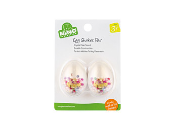 Nino Egg Shaker Pair, Transparent Nino Egg Shaker Pair, Transparent