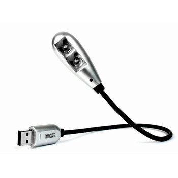 Mighty Bright - (Ea)2-Led Usb Light Silver Mighty Bright - (Ea)2-Led Usb Light Silver