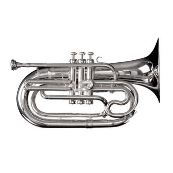 Adams MB1S Marching Baritone w/ Case, Silver Adams MB1S Marching Baritone w/ Case, Silver