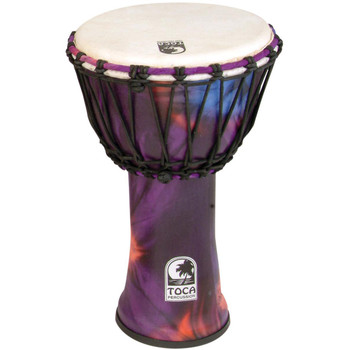Toca Freestyle Djembe, Woodstock Purple, 9" Head x 16" Tall Toca Freestyle Djembe, Woodstock Purple, 9" Head x 16" Tall