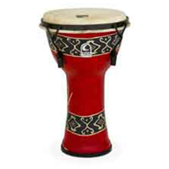 Toca Bali Red Mechanically Tuned Djembe, 9 Inch Toca Bali Red Mechanically Tuned Djembe, 9 Inch