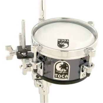 Toca Acrylic 8" Mini Timbale For Drum Set Mount - Smoke Toca Acrylic 8" Mini Timbale For Drum Set Mount - Smoke