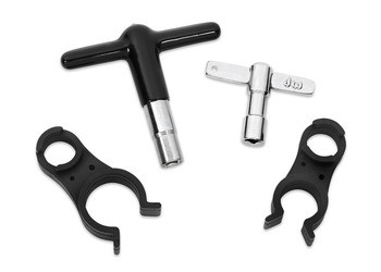 DW Hi Torq Steel Drum Key and Standard Key with Stand Clip Holders DW Hi Torq Steel Drum Key and Standard Key with Stand Clip Holders