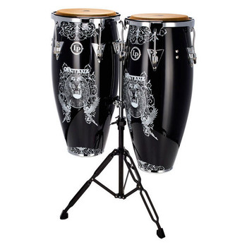 LP Aspire Santana Lion Wood Conga 10" & 11" Set with Stand LP Aspire Santana Lion Wood Conga 10" & 11" Set with Stand