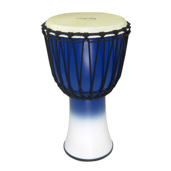 Tycoon 10Û_ Fiberglass Djembe ÛÒ Rope Tuned Blue & White Finish Tycoon 10Û_ Fiberglass Djembe ÛÒ Rope Tuned Blue & White Finish