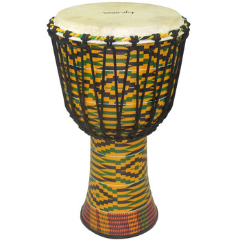 Tycoon 10Û_ Fiberglass Djembe ÛÒ Rope Tuned Kente Finish Tycoon 10Û_ Fiberglass Djembe ÛÒ Rope Tuned Kente Finish