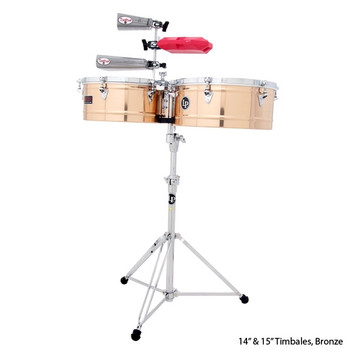 LP Prestige Timbales, 14" & 15" Bronze (LP1415-BZ) LP Prestige Timbales, 14" & 15" Bronze (LP1415-BZ)