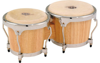 LP Classic II Bongos with Chrome Hardware Natural (LP1300-AWC) LP Classic II Bongos with Chrome Hardware Natural (LP1300-AWC)