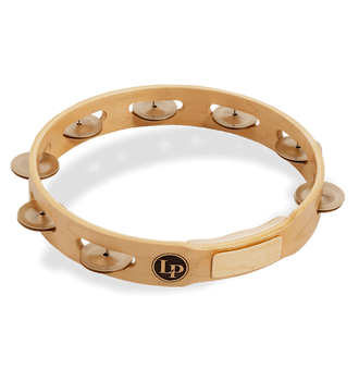 LP Accent 10" Single Row Wood Tambourine With Aluminum Jingles (LP381-A) LP Accent 10" Single Row Wood Tambourine With Aluminum Jingles (LP381-A)