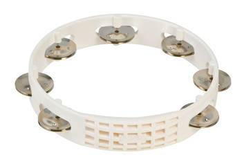 LP Aspire Plastic Tambourine White 8" (LPA182) LP Aspire Plastic Tambourine White 8" (LPA182)