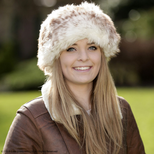 Ladies Sheepskin Cossack Hat - Kate (Brown)