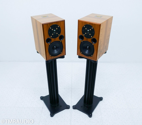 AE AE-1 Signature Bookshelf Speakers; Santos Rosewood Pair w/ Stands