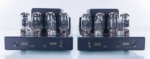 Cary SLAM-100 Mono Tube Power Amplifier; Chrome & Black Pair
