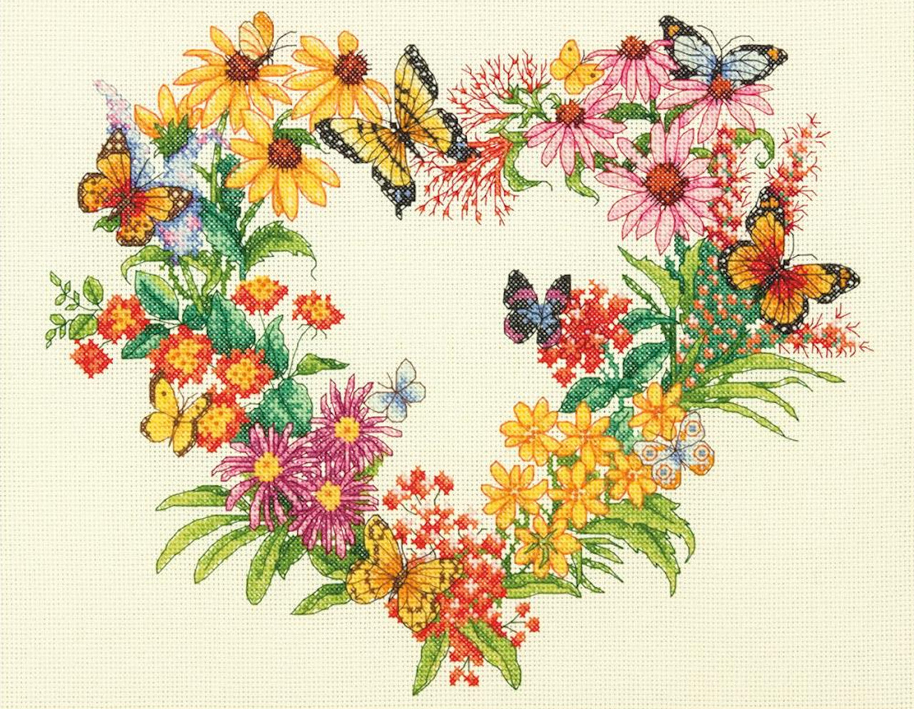 Download Dimensions - Wildflower Wreath - CrossStitchWorld