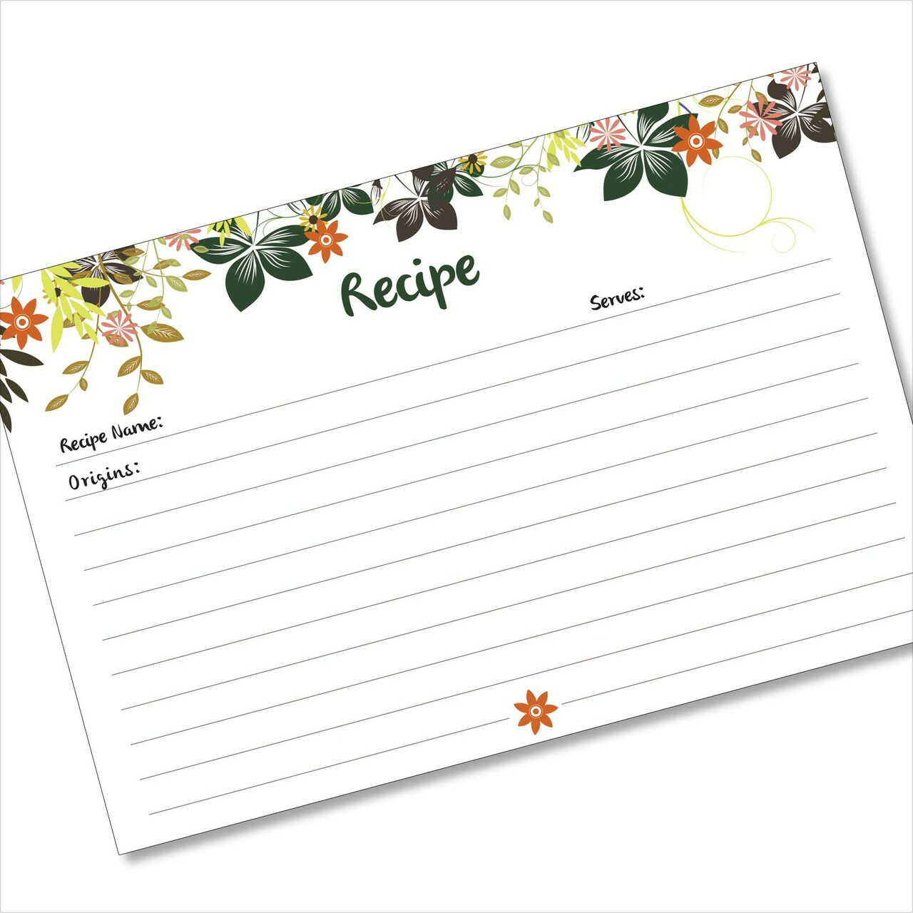 green recipe cards set hanging gardens dark green order online recipe card