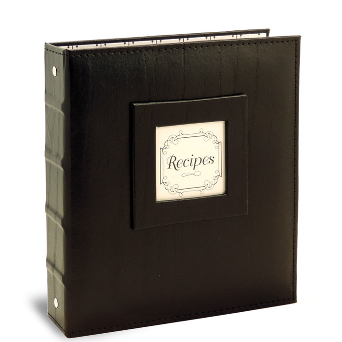 Half Page Recipe Album - Initial Gourmet Monogram Half Page Recipe Album - Initial Gourmet Monogram
