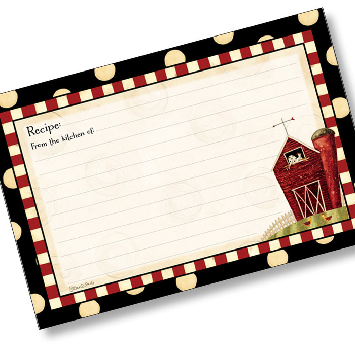 4x6 Recipe Card - Dotty Farm 4x6 Recipe Card - Dotty Farm