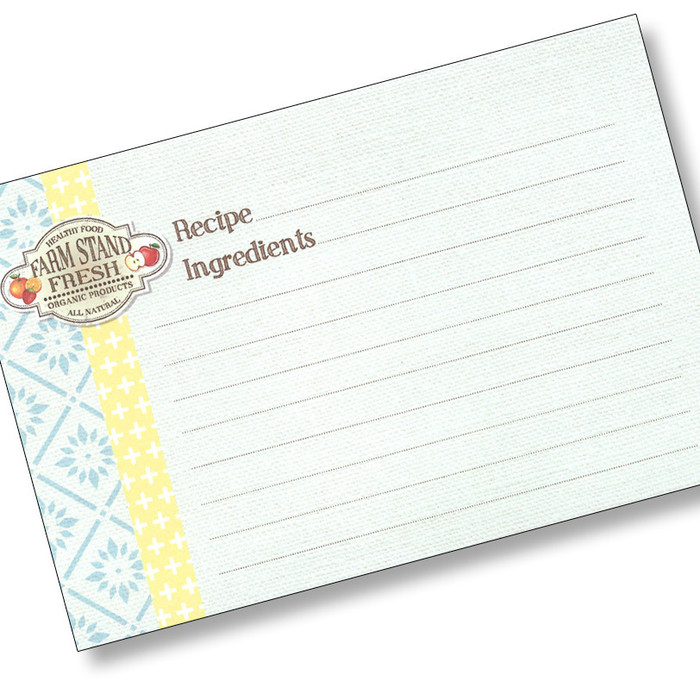 4x6 Farm Stand Recipe Card 40ea 4x6 Farm Stand Recipe Card 40ea