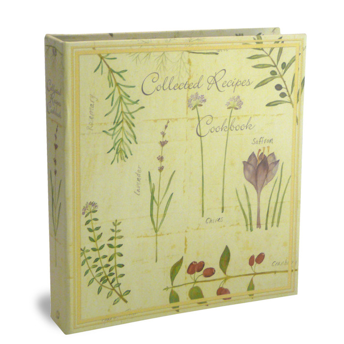 Full Page Collected Recipes Cookbook - Botanical Treasury Full Page Collected Recipes Cookbook - Botanical Treasury