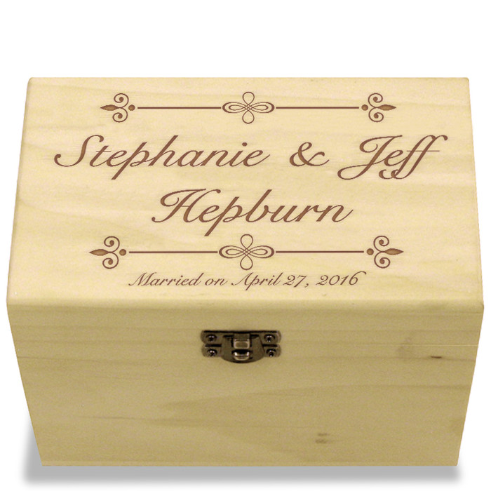 Bliss Collection Poplar Personalized 4x6 Recipe Card Box Bliss Collection Poplar Personalized 4x6 Recipe Card Box