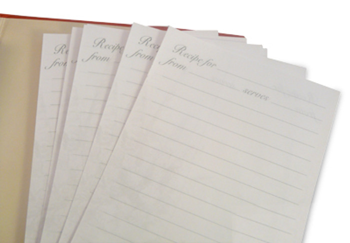 Mini Binder - Treasured Family Recipes Refill Pack Lined Pages Mini Binder - Treasured Family Recipes Refill Pack Lined Pages