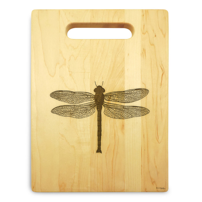 Dragonfly 9x12 Engraved Chopping Board Handle Maple Wood Dragonfly 9x12 Engraved Chopping Board Handle Maple Wood