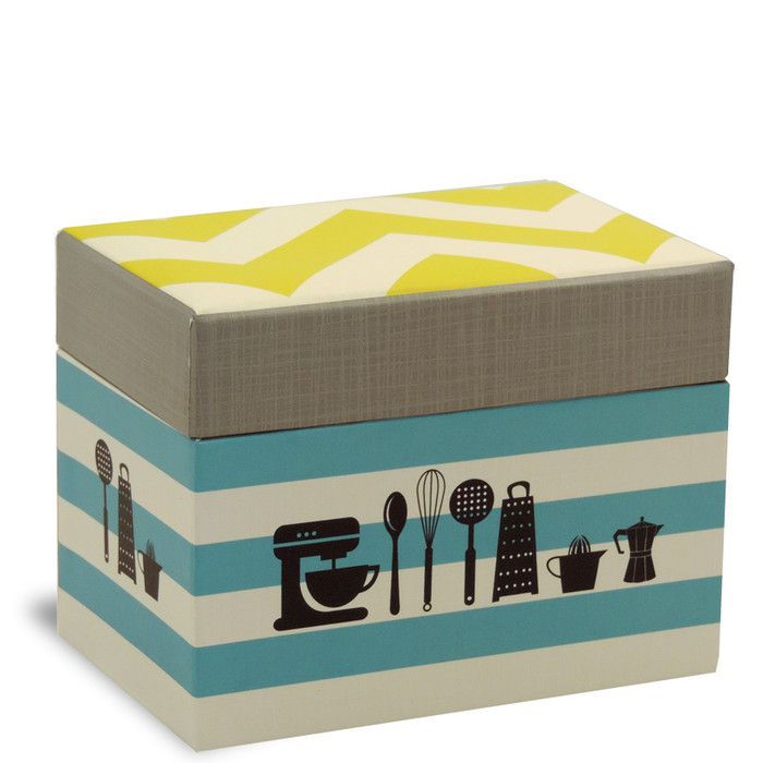 4 x 6 Recipe Box-Kitchen Gear 4 x 6 Recipe Box-Kitchen Gear