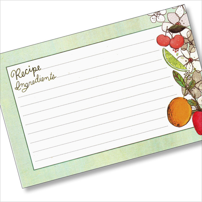 4x6 Fruit Fusions Recipe Card 40ea 4x6 Fruit Fusions Recipe Card 40ea