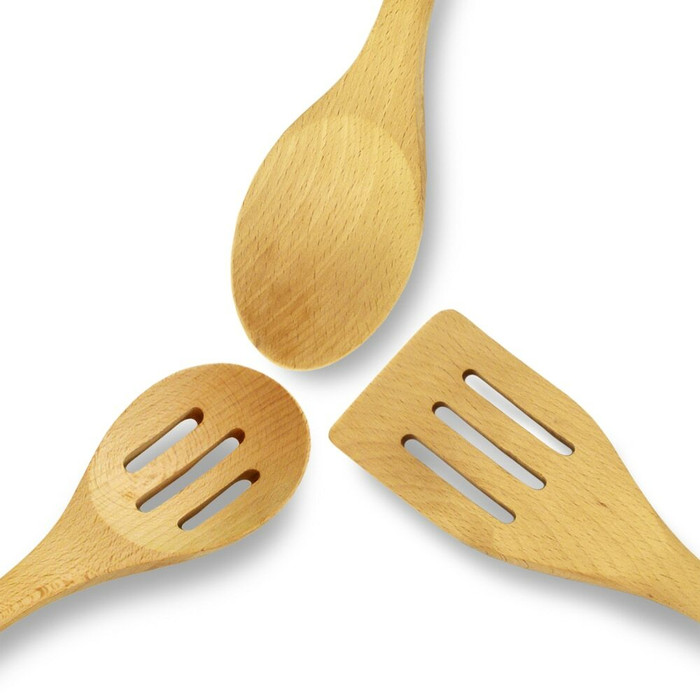 Spatula/Spoon Set Beech Wood