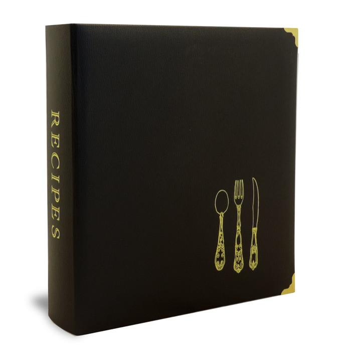 Full Page Recipe Binder - Black Full Page Recipe Binder - Black