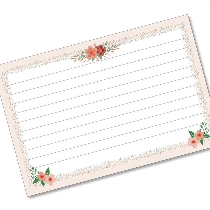 4x6 Recipe Card Cute Little Flowerlets Pink 40ea 4x6 Recipe Card Cute Little Flowerlets Pink 40ea
