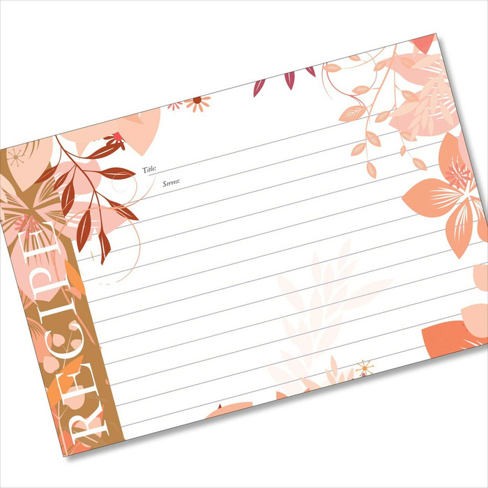 4x6 Recipe Card Jungle Boogie Pink 40ea 4x6 Recipe Card Jungle Boogie Pink 40ea
