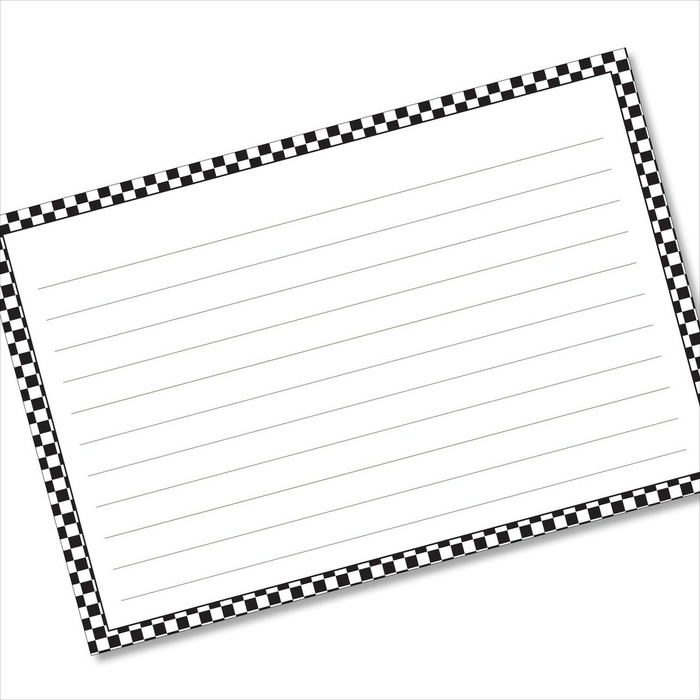 4x6 Recipe Card Black Checkers Index Card or Gift Card or 40ea 4x6 Recipe Card Black Checkers Index Card or Gift Card or 40ea