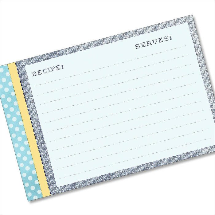 4x6 Recipe Card Stitches and Polkadots 40ea 4x6 Recipe Card Stitches and Polkadots 40ea