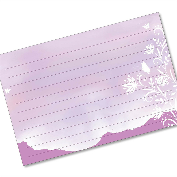 4x6 Recipe Card Purple Butterflies Silhouette Note card or Gift Card or 40ea 4x6 Recipe Card Purple Butterflies Silhouette Note card or Gift Card or 40ea