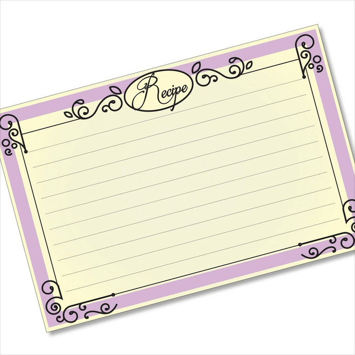 4x6 Recipe Card Ironworks Frame Purple 40ea 4x6 Recipe Card Ironworks Frame Purple 40ea