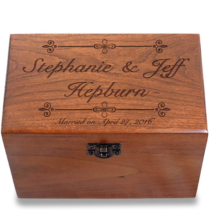 Bliss Personalized Cherry 4x6 Recipe Card Box Bliss Personalized Cherry 4x6 Recipe Card Box