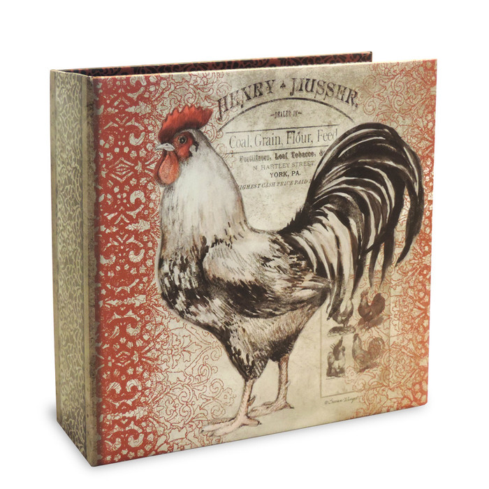 Half Page Recipe Organizer - Cardinal Rooster Half Page Recipe Organizer - Cardinal Rooster
