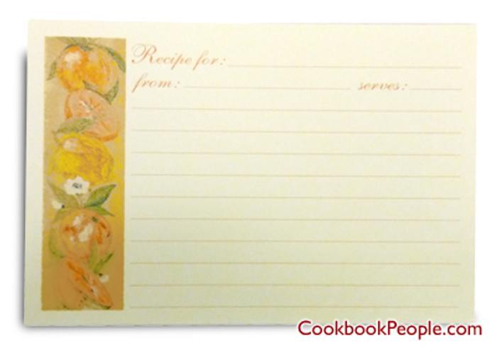 4x6 Recipe Cards - European Garden 4x6 Recipe Cards - European Garden