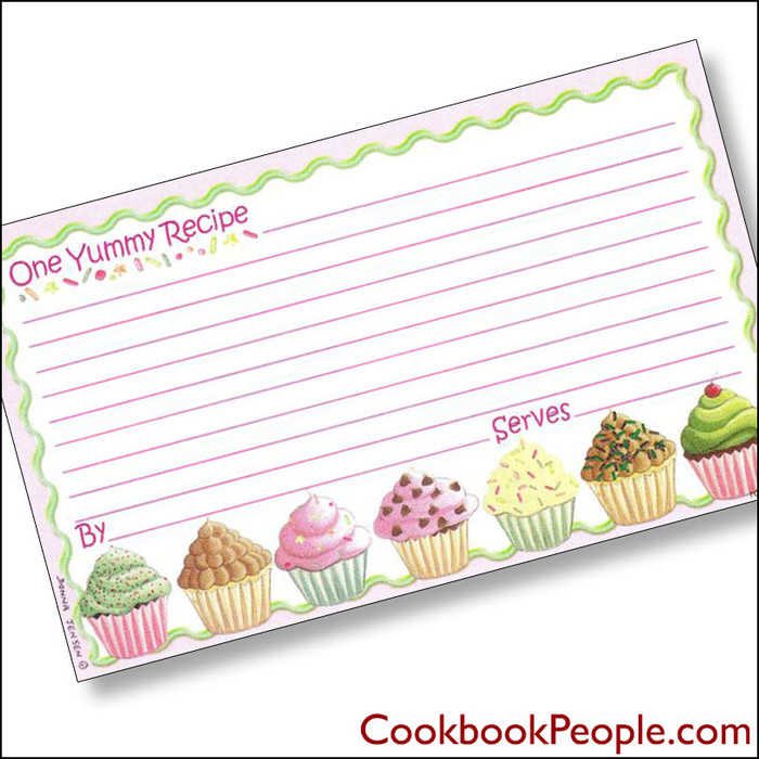 3 x 5 Why Not A Cupcake? Recipe Card 3 x 5 Why Not A Cupcake? Recipe Card