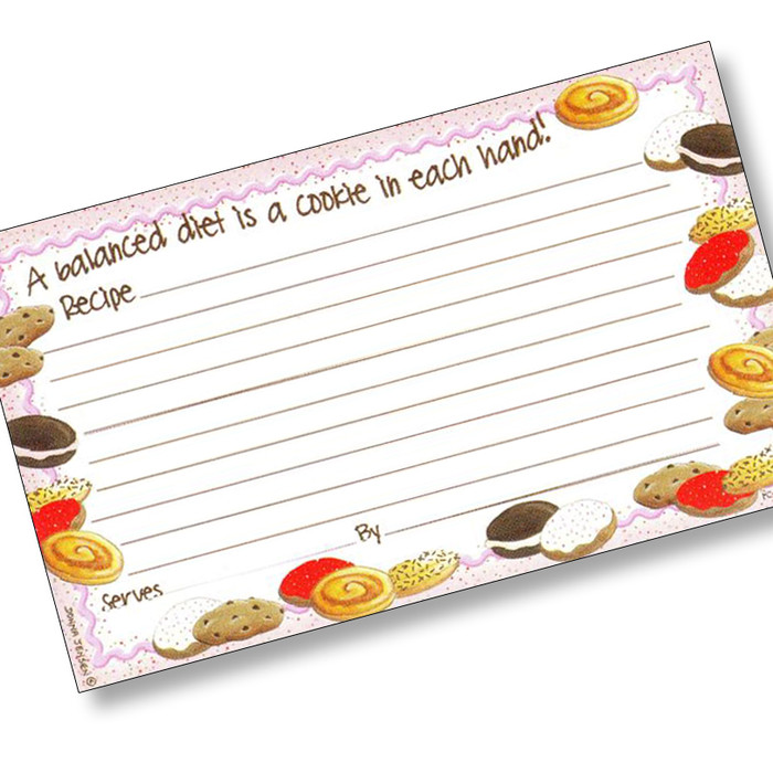 3 x 5 Cookie Crumbles Recipe Card 3 x 5 Cookie Crumbles Recipe Card