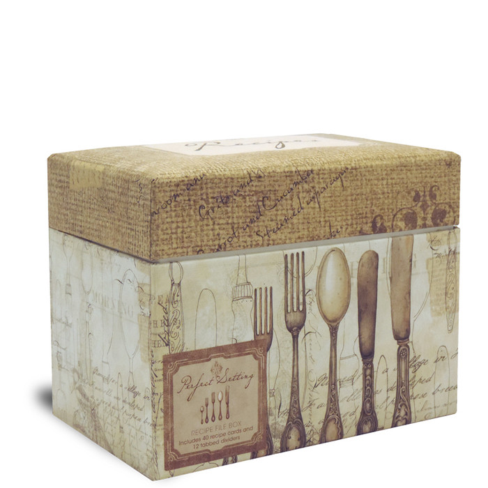 4 x 6 Recipe Box - Perfect Setting 4 x 6 Recipe Box - Perfect Setting